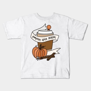 Pumpkin Spice Season Kids T-Shirt